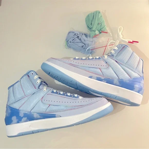 Air Jordan Retro 2 x J.Balvin Blue 2022 Size 7Men